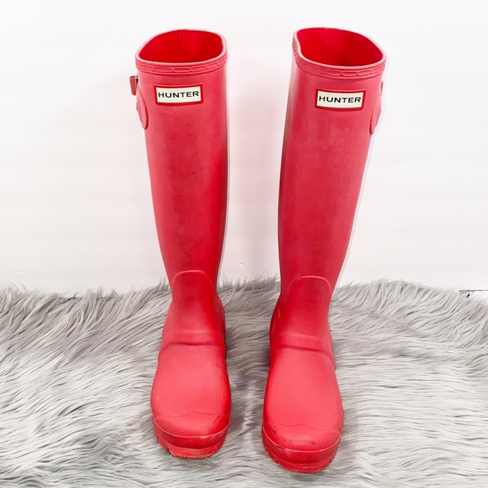 Hunter Original Stripe Tall Boot Size 5 - image 1